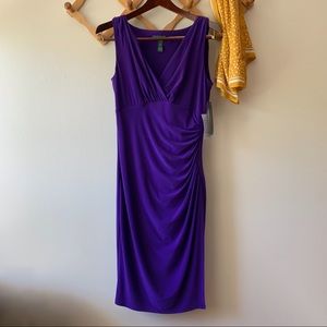 NWT Ralph Lauren Purple Cocktail Dress